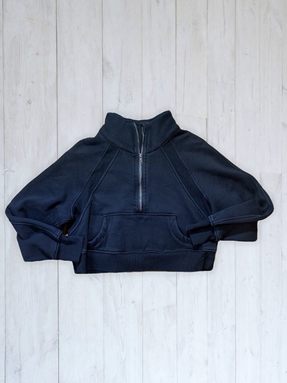 Lululemon Scuba Oversized Funnel Neck Half Zip Black XS/S